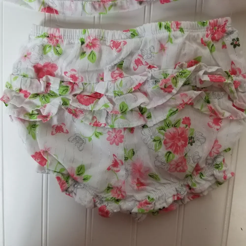 Little Me 12M Dress Bloomer Set Pink Floral